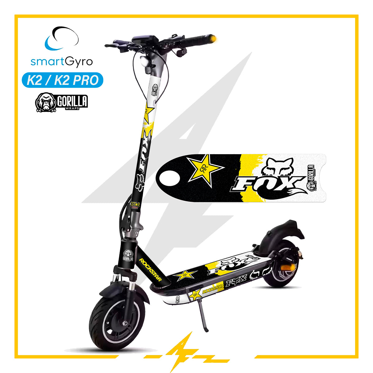 Vinilo para patinete eléctrico Smartgyro K2 Fox Rockstar
recambios patinete eléctrico
tienda de repuestos de patinetes eléctricos
recambios patinetes
repuestos de patinetes
accesorios patinete eléctrico
accesorios patinete
repuestos patinete
piezas de patinete eléctrico
piezas patinete electrico
ruedas patinete
taller del patinete
piezas de repuesto patinete eléctrico
af scooters
